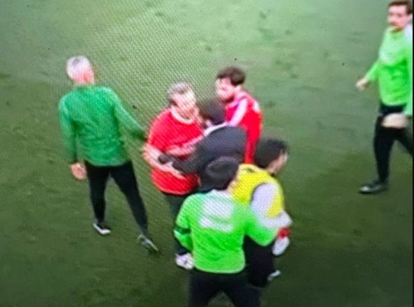 Adepto benfiquista invadiu o relvado e por pouco não agrediu árbitro (VÍDEO)