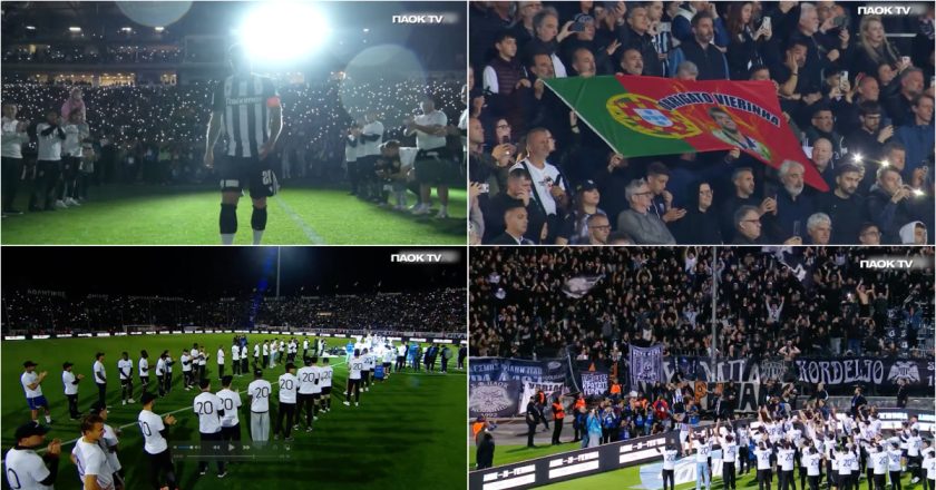 PAOK prestou homenagem EMOCIONANTE a Vieirinha na despedida dos relvados