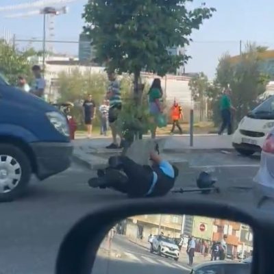 Polícia atropelado pelo próprio carro da PSP junto ao Estádio de Alvalade antes da final do futsal (VÍDEO)