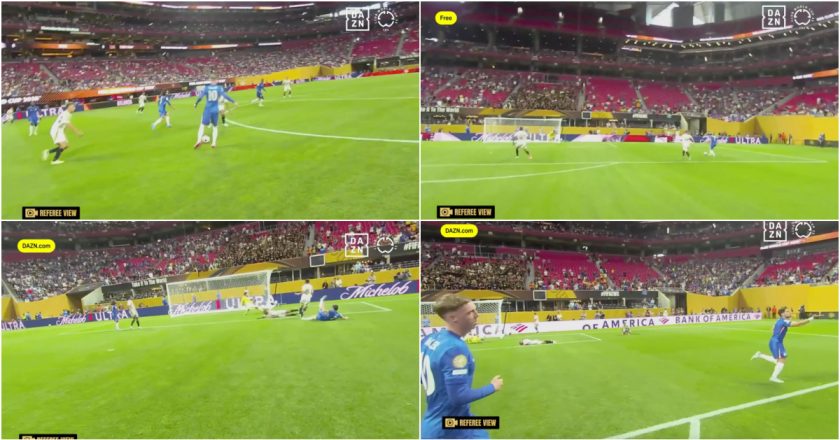 Câmara corporal de árbitro mostra “visão de videojogo” incrível no golaço de Pedro Neto