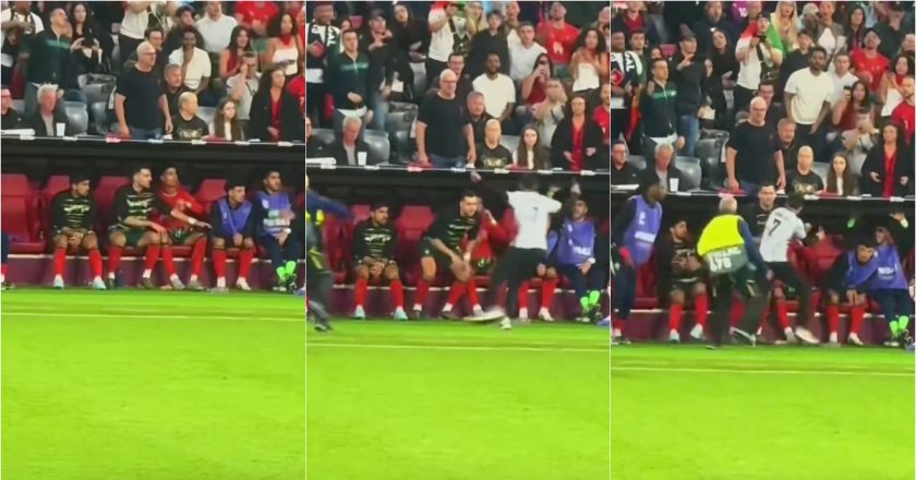 Dalot vestiu a pele de segurança de Ronaldo durante aproximação de invasor