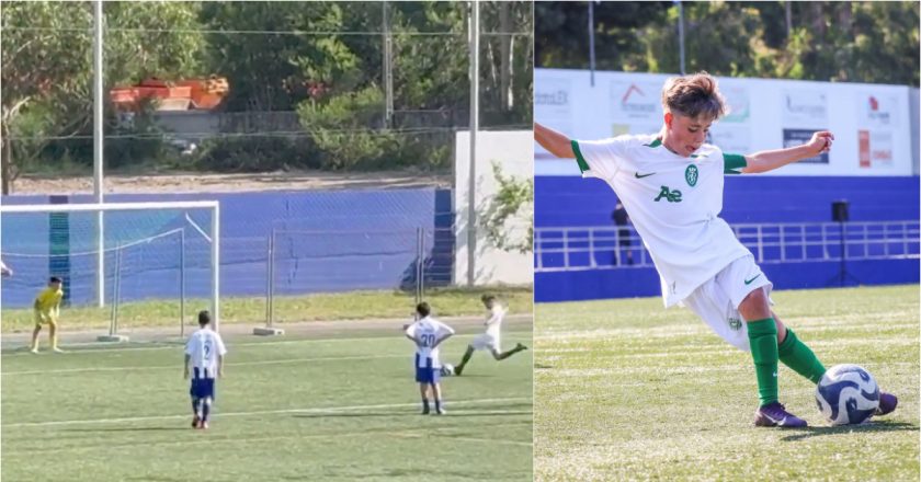 Filho de Quaresma brilha ao marcar penálti ‘de letra’ num torneio de formação