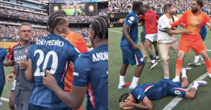 A agressão de Luis Enrique a jogador do Chelsea que pode valer castigo pesado (VÍDEO)