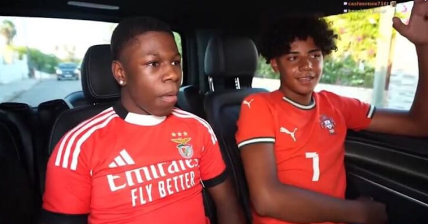 Streamer obrigado a tirar a camisola do Benfica na casa de Cristiano Ronaldo (VÍDEO)