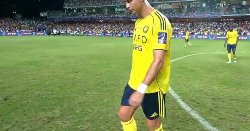 Gesto de Cristiano Ronaldo após perder a Supertaça está a dar que falar (VÍDEO)
