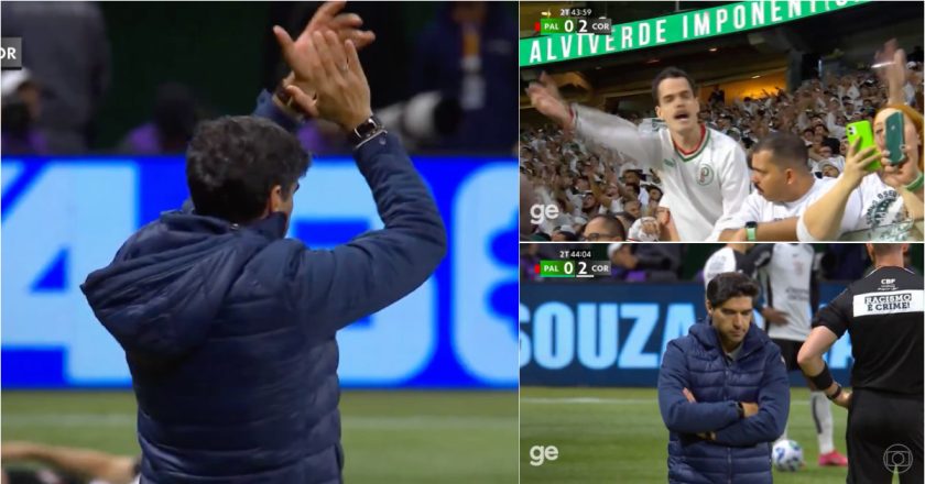 Abel Ferreira alvo de cânticos ofensivos após eliminação do Palmeiras: “Abel, vai tomar no c*”