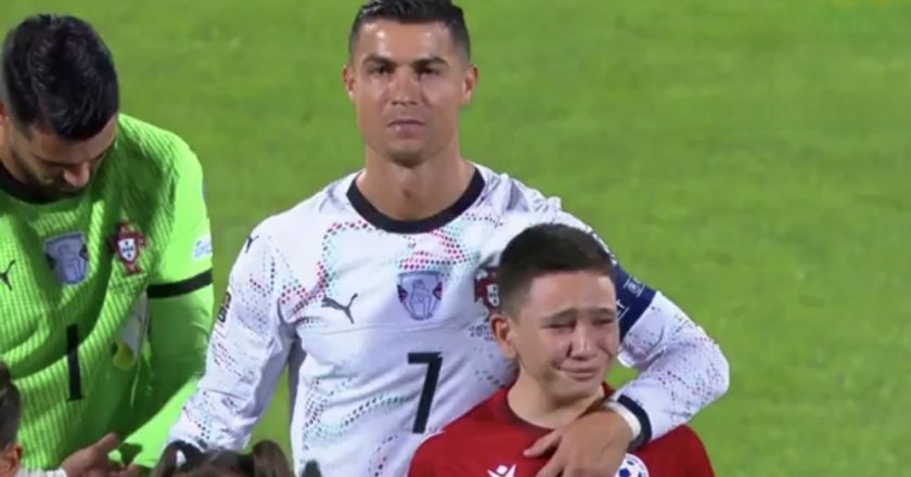 Criança desabou em lágrimas e Cristiano Ronaldo fez isto… (VÍDEO)