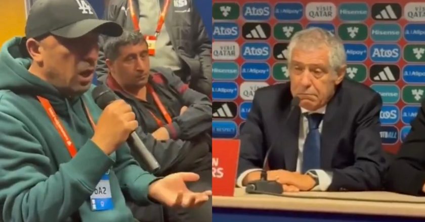Fernando Santos apertado por jornalista na conferência de imprensa (VÍDEO)