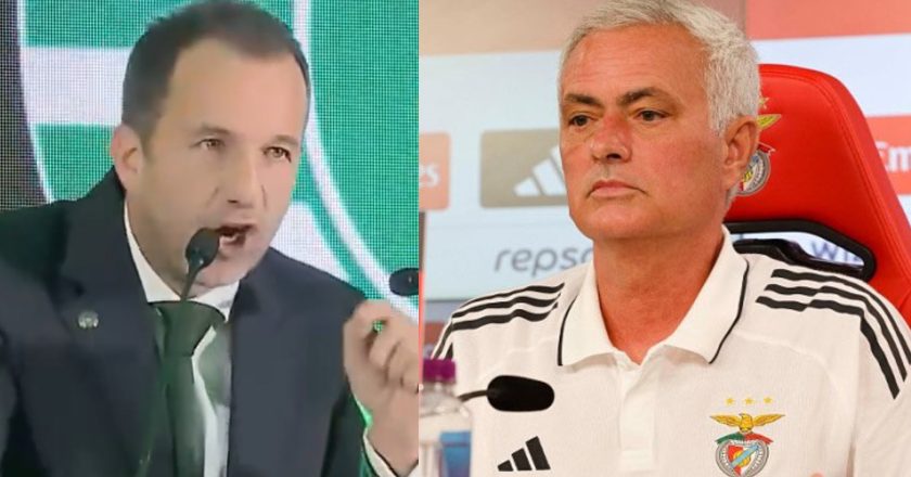 Varandas lançou bicada para José Mourinho durante a gala do Sporting (VÍDEO)