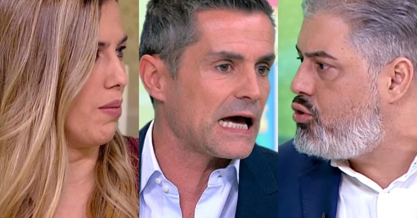 Tiago Silva e André Pinotes-Batista em confronto por causa do Benfica (VÍDEO)