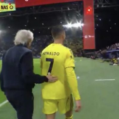 Cristiano Ronaldo foi substituído, não gostou e fez isto… (VÍDEO)