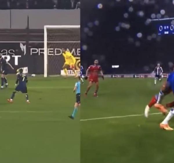 Adeptos do Vitória SC comparam lances do FC Porto após o penálti contra o Gil Vicente